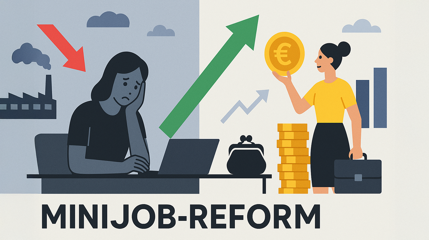 Wirtschaftskrise? Auch die negativen Auswirkungen der Minijobs auf die deutsche Wirtschaft hinterfragen und optimieren!