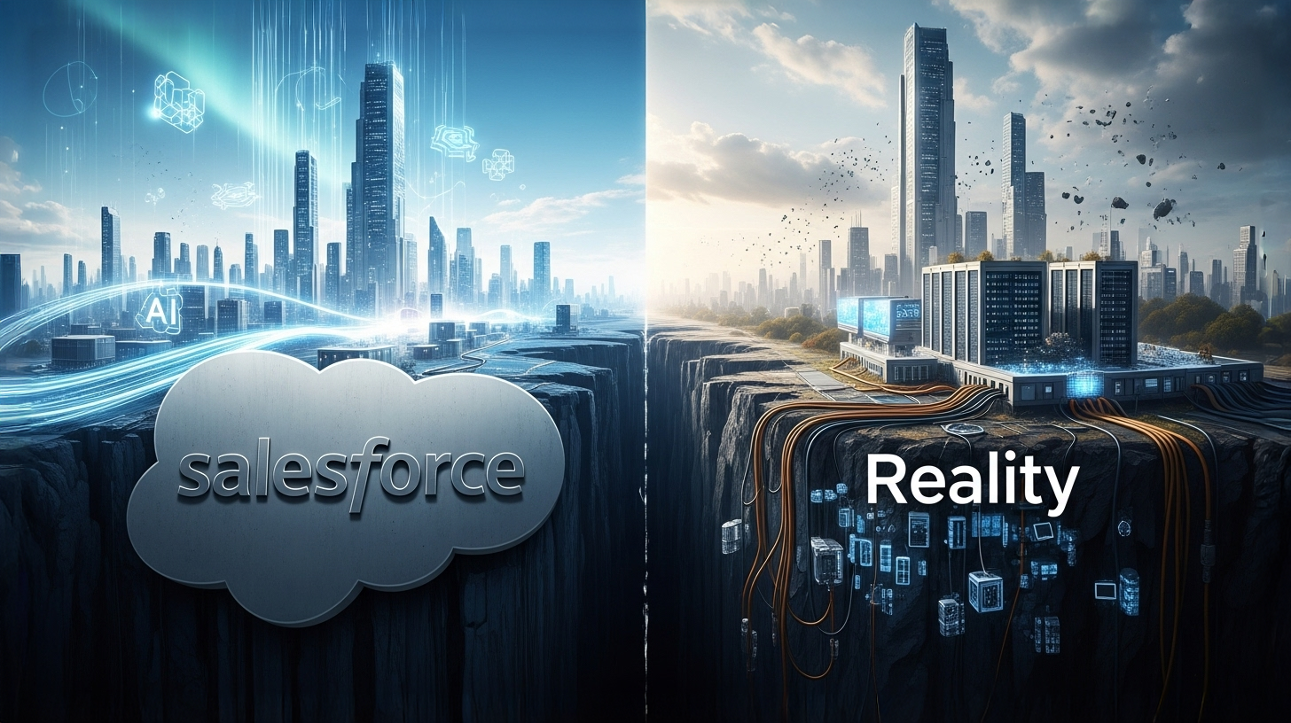 Az ígéret és a valóság közötti szakadék: Mit árul el a Salesforce küzdelme a mesterséges intelligencia átalakulásáról a technológiai iparágban?