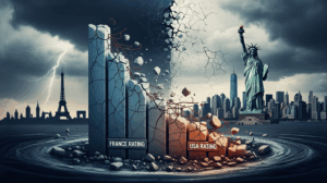 Das Frankreich und USA Rating | Erosion der Kreditwürdigkeit: Wenn sich die Schuldenkrise demokratischer Nationen beschleunigt
