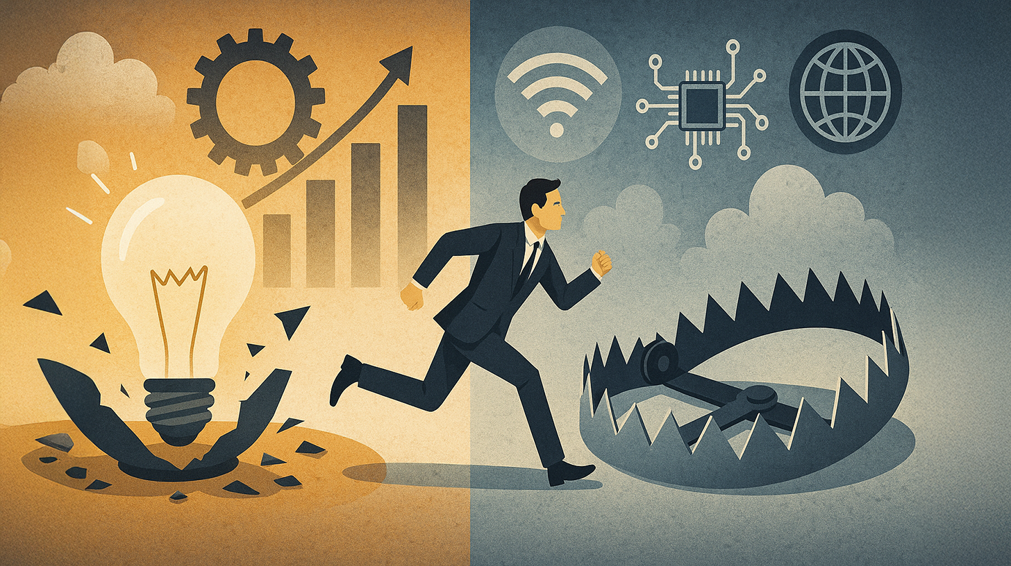 Парадокс инноваций нашего времени: когда прогресс становится ловушкой — от творческого разрушения к цифровому параличу