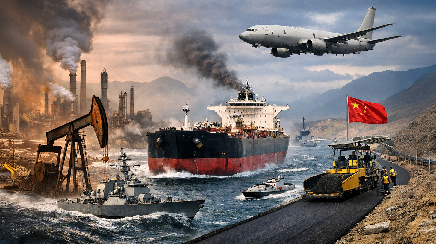 베네수엘라산 원유 🛢️ 메레이-16호 🇺🇸 미국, 러시아 유조선 추적 중 🚢 중국 도로 건설 위협 🛣️