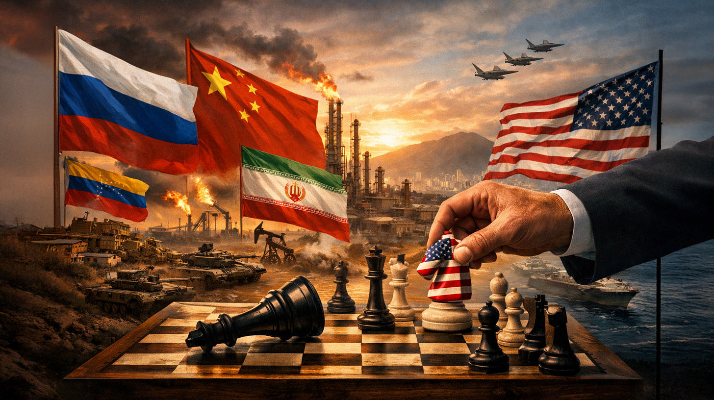 Para Rusia 🇷🇺, China 🇨🇳 e Irán 🇮🇷, la jugada 🇺🇸 ♟️ en Venezuela  🇻🇪 es mucho más que la pérdida de un puesto avanzado clave 😱