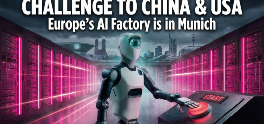 Europas AI-fabrik ligger i München, och en robot från Agile ONE trycker på startknappen