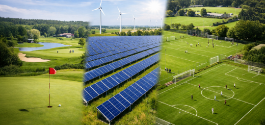 Finns det fler golfbanor än solcellsparker i Tyskland? Och (fortfarande) fler fotbollsplaner än markmonterade solcellssystem?