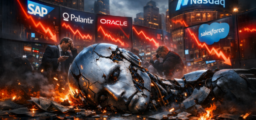 株価暴落の兆し?AI革命は自らの子を食い尽くす ― SAP、Palantir、Oracle、Salesforceなどの株価が急落.
