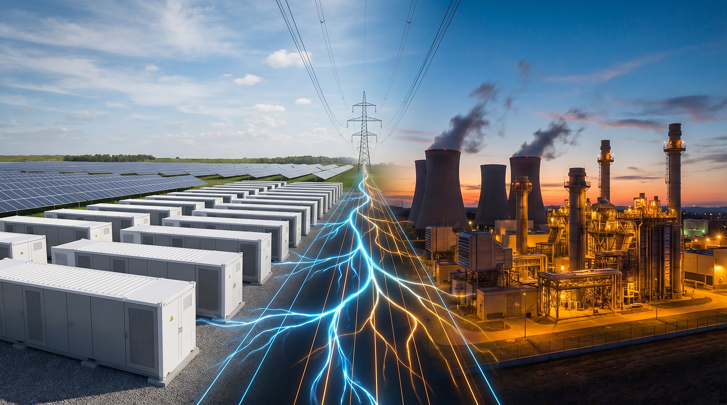 Milliardenfalle Gaskraftwerk? Warum riesige Langzeit-Batteriespeicher jetzt die bessere Wahl sind