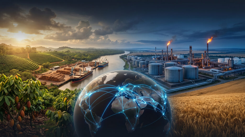 Materii prime, aprovizionare globală și comerț