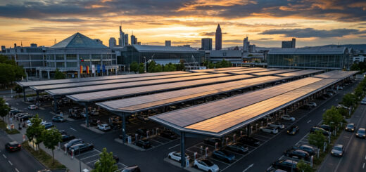 Solarcarport-Boom in deutschen MessestĂ€dten: Wenn ParkplĂ€tze Kraftwerke werden â und warum Essen und Leipzig erst der Anfang sind