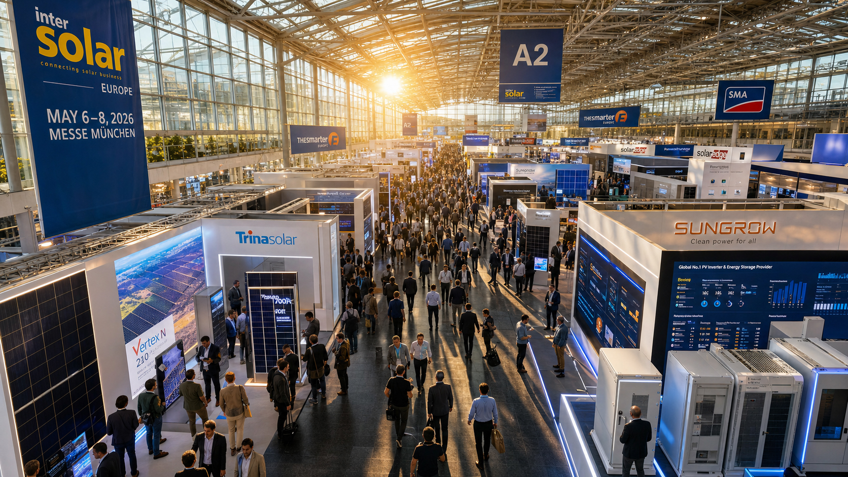Intersolar Europe 2026: Solární průmysl zažívá boom – ale zlaté roky snadného růstu jsou pryč