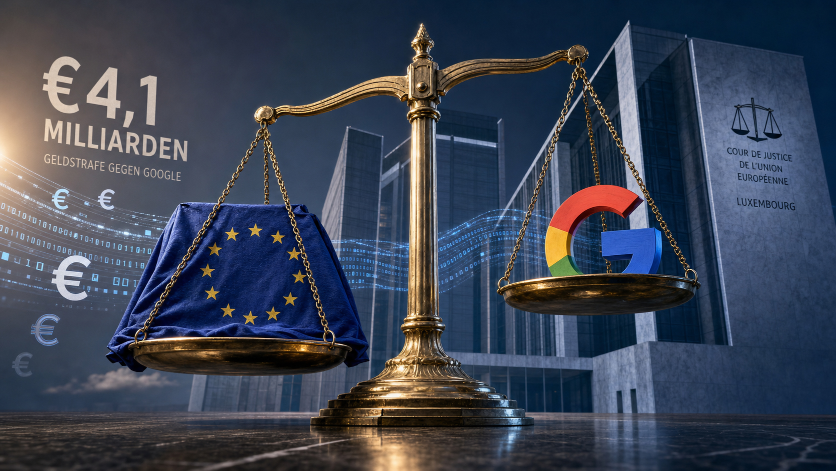 8年にわたるテクノロジー戦争:41億ユーロの罰金 – 欧州司法裁判所がグーグルのEUに対する歴史的な敗北を決定づける