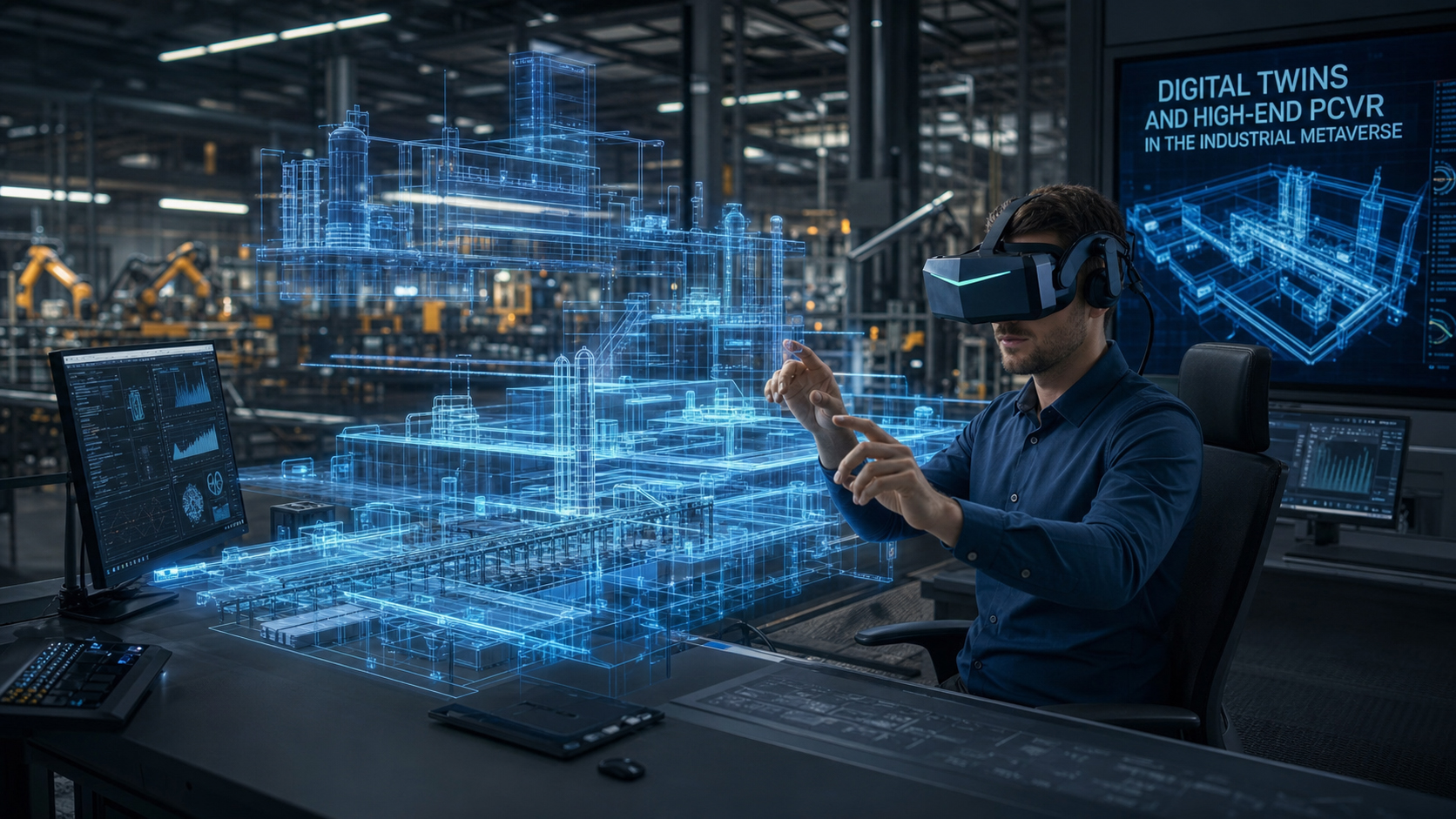 工場が仮想舞台になるとき:有線高性能VRがインダストリー4.0の基盤となる可能性