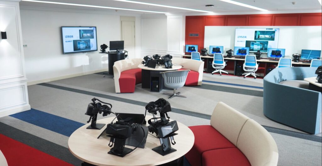 VR prantsuse keele klass, mille töötas välja Pimax Technology Hiina-Prantsuse Instituudi jaoks