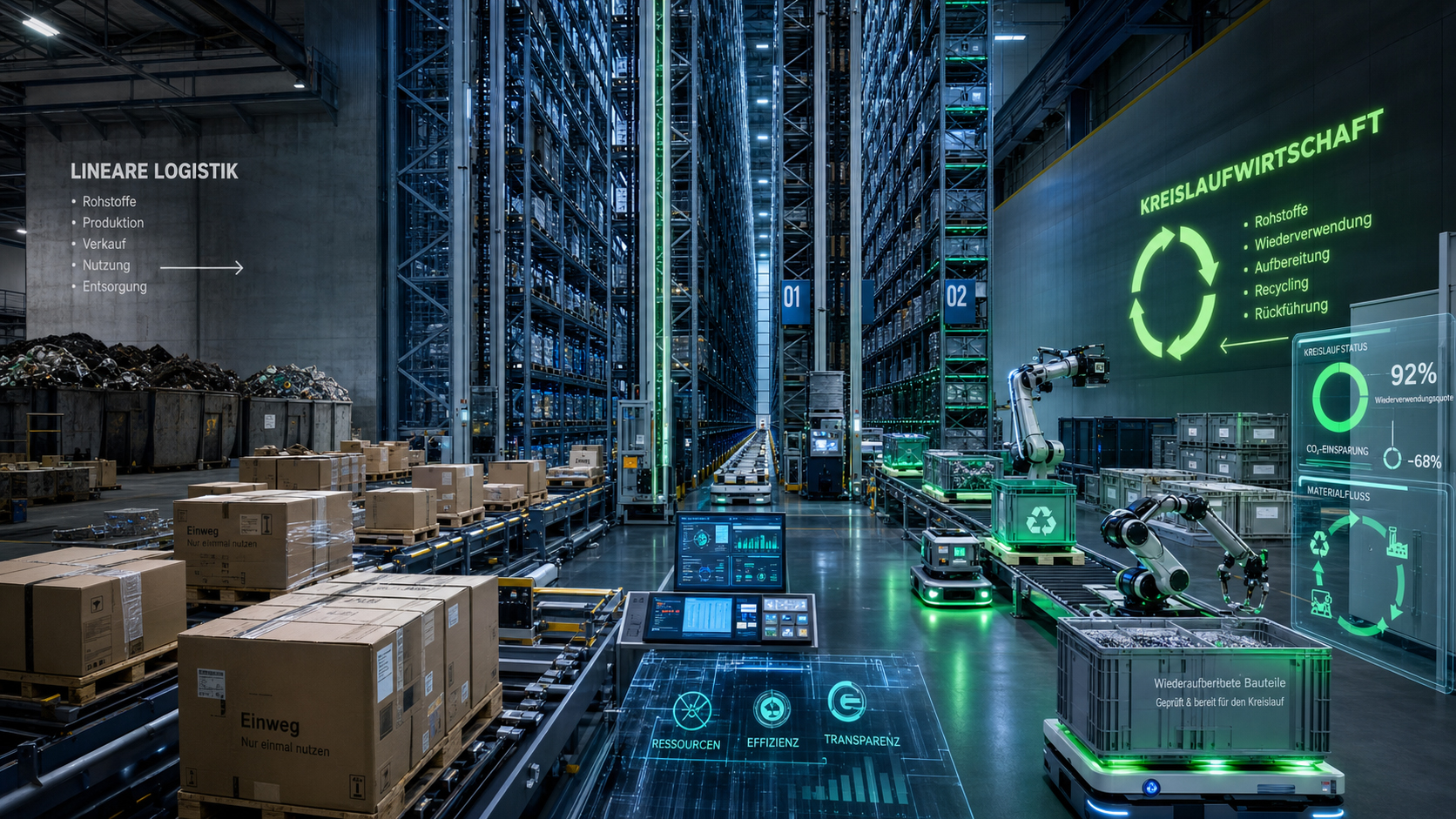 Automatisierte Hochregallager als Schlüssel zur Kreislaufwirtschaft: Warum klassische Logistik-Systeme am modernen Recycling scheitern