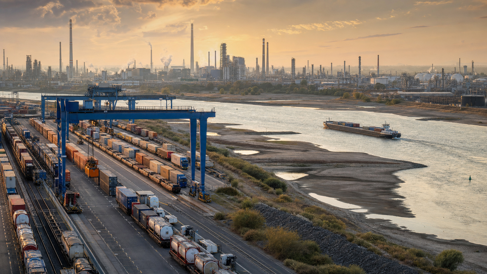 Crisi logistica e la nuova mega gru per BASF: perché il progetto da 100 milioni di euro non risolve la vera crisi