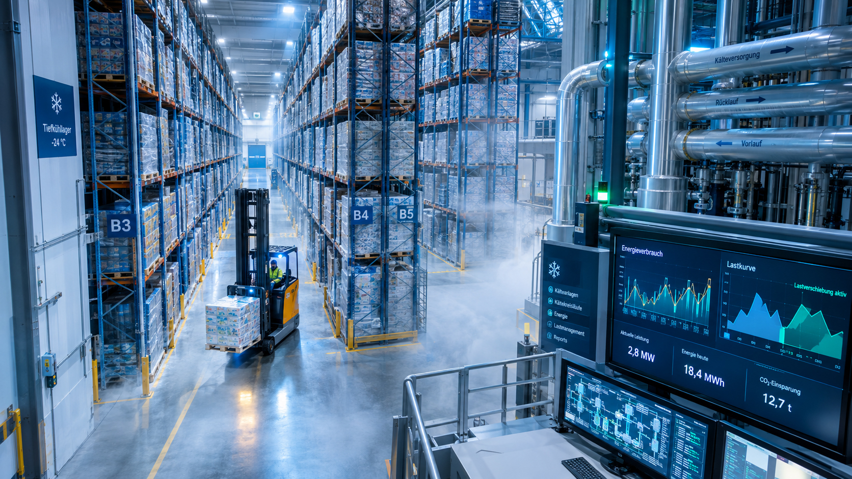 Perché la logistica della catena del freddo sta diventando un punto di svolta per la nostra rete: temperature sotto zero con un sistema – La centrale elettrica nascosta nel magazzino a scaffalature alte