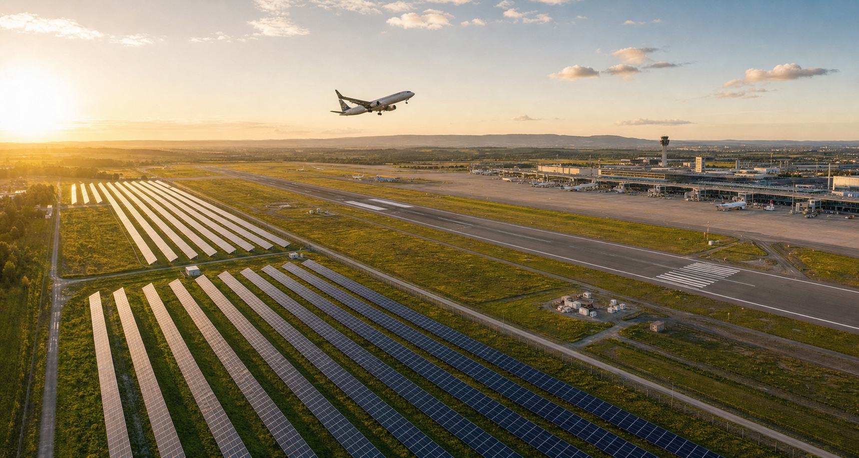 Parc solaire gigantesque : pourquoi l’aéroport de Stuttgart mise désormais sur l’énergie solaire – offensive solaire sur la piste