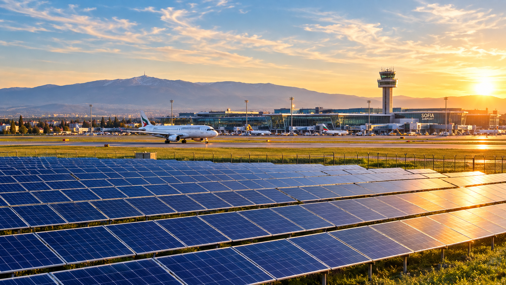 Solární energie na ranveji: Proč společnost SOF Connect na letišti v Sofii dělá ze své vlastní energetické transformace obchodní strategii