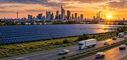 Rhein-Energie baut urbanen Solarpark im Stadtteil Rondorf entlang der A555