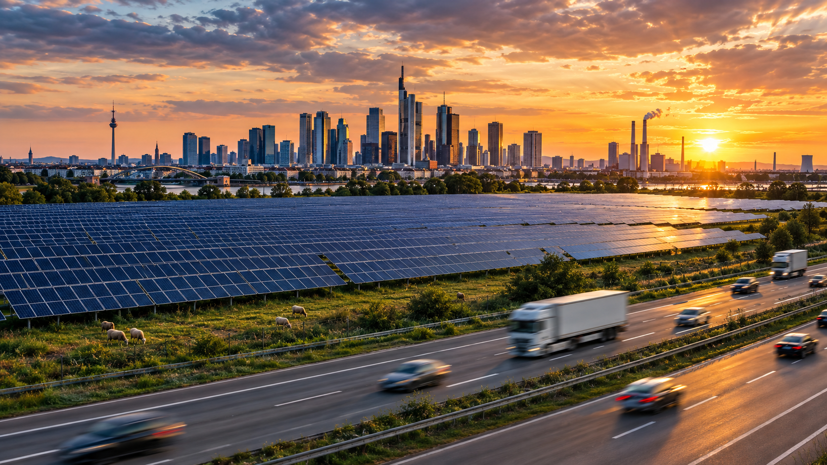 Rhein-Energie baut urbanen Solarpark im Stadtteil Rondorf entlang der A555