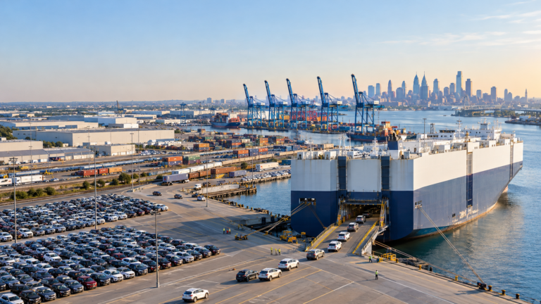 Mehr als ein Hafenprojekt: Wie Philadelphia zum Logistikzentrum für die Fahrzeuglogistik werden soll