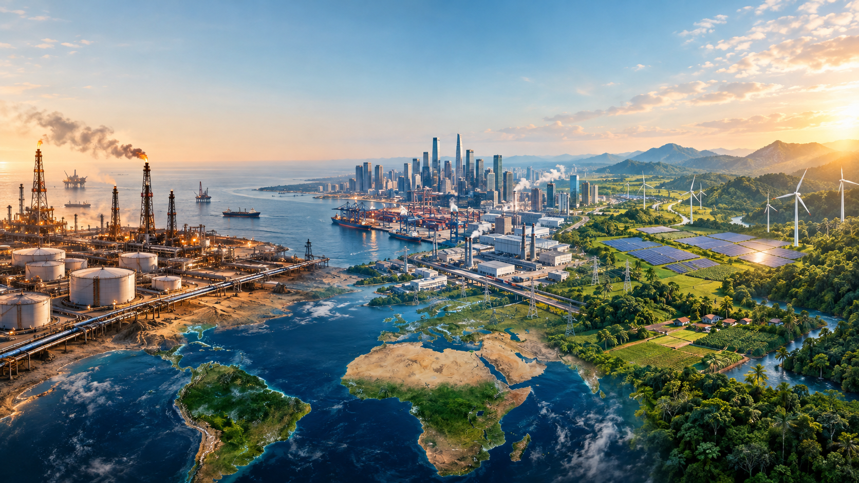 Why powerful states hesitate on climate protection: The four wealth channels – How climate policy is changing the global economy